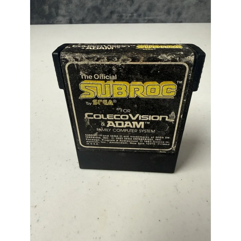 Subroc (ColecoVision) Video Game Cartridge 1983